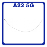 Original Γνήσιο Samsung Galaxy A22 5G A226 (SM-A226B, SM-A226B/DS, SM-A226B/DSN) CBF Coaxial Antenna Cable Καλώδιο Κεραίας Ομοαξονικό White Άσπρο GH81-20735A (Service Pack By Samsung)