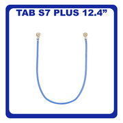 Γνήσιο Original Samsung Galaxy TAB S7+ 12.4 (T970, T976), A22 (SM-A225F), A32 (SM-A325F), Coaxial Antenna Signal Module Flex Cable Ομοαξονικό Καλώδιο Κεραίας 107.2mm Blue Μπλε GH39-01935A (Service Pack By Samsung)