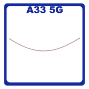 Γνήσια Original Samsung Galaxy A33 5G (SM-A336E, SM-A336B) Coaxial Antenna Signal Module Flex Cable Ομοαξονικό Καλώδιο Κεραίας 112mm Red Κόκκινο GH39-02129A (Service By Samsung)