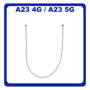 Γνήσια Original Samsung Galaxy A23 (SM-A235F, SM-A235F/DS), A23 5G (SM-A236U, SM-A236U1) Coaxial Antenna Signal Module Flex Cable Ομοαξονικό Καλώδιο Κεραίας 121mm Blue Μπλε GH39-02140A (Service Pack By Samsung)