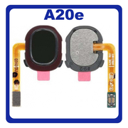 Γνήσιο Original Samsung Galaxy A20e 2019 A202 (SM-A202F, SM-A202K, SM-A202F/DS) Κεντρικό Κουμπί Πλήκτρο Home Button + Flex Cable Black Μαύρο GH96-12565A (Service Pack By Samsung)