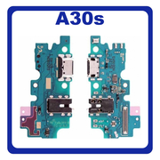 Original Γνήσιο Samsung Galaxy A30s A307 (SM-A307F, SM-A307FN, SM-A307G, SM-A307GN, SM-A307GT, SM-A307F/DS, SM-A307FN/DS, SM-A307G/DS, SM-A307GN/DS, SM-A307GT/DS) USB Charging SUB Board PCB Flex Charge Dock Connector Καλωδιοταινία Κονέκτορας Φόρτισης + Microphone Μικρόφωνο GH96-12857A (Service Pack By Samsung)