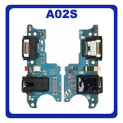Original Γνήσιο Samsung Galaxy A02S (SM-A025F, SM-A025F/DS,) USB Type-C Charging Dock Connector Flex Sub Board, Καλωδιοταινία Υπό Πλακέτα Φόρτισης + Microphone Μικρόφωνο + Audio Jack Θύρα Ακουστικών GH81-20187A (Service Pack By Samsung)