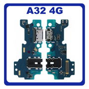 Γνήσια Original Samsung A32 (SM-A325F, SM-A325F/DS,) USB Type-C Charging Dock Connector Flex Sub Board, Καλωδιοταινία Υπό Πλακέτα Φόρτισης + Microphone Μικρόφωνο + Audio Jack Θύρα Ακουστικών GH96-14244A (Service Pack By Samsung)