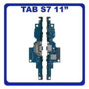 Γνήσια Original Samsung Galaxy Tab S7 T870 11" (SM-T870, SM-T875, SM-T876B) USB Type-C Charging Dock Connector Flex Sub Board, Καλωδιοταινία Υπό Πλακέτα Φόρτισης GH82-23649A (Service Pack By Samsung)