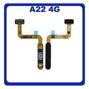 Γνήσια Original Samsung Galaxy A22 4G, A 22 4G (SM-A225F, SM-A225F/DS) Fingerprint Flex Sensor Αισθητήρας Δακτυλικού Αποτυπώματος Black Μαύρο GH96-14401A (Service Pack By Samsung)