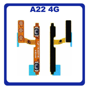 Γνήσια Original Samsung Galaxy A22 4G, A 22 4G (SM-A225F, SM-A225F/DS) Power Key Flex Cable On/Off + Volume Key Buttons Καλωδιοταινία Πλήκτρων Εκκίνησης + Έντασης Ήχου GH59-15473A (Service Pack By Samsung)