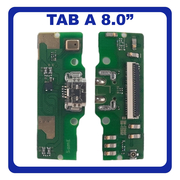HQ OEM Συμβατό Με Samsung Galaxy Tab A 8.0 2019 (SM-T290 SM-T295) Micro USB Charging Dock Connector Flex Sub Board, Καλωδιοταινία Υπό Πλακέτα Φόρτισης + Microphone Μικρόφωνο (Premium A+​)