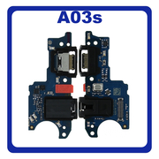 Γνήσια Original Samsung Galaxy A03s (SM-A037G, SM-A037U​) USB Type-C Charging Dock Connector Flex Sub Board, Καλωδιοταινία Υπό Πλακέτα Φόρτισης + Microphone Μικρόφωνο + Audio Jack Θύρα Ακουστικών GH81-21245A (Service Pack By Samsung)