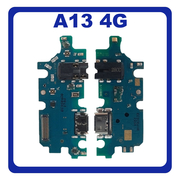 Γνήσια Original Samsung Galaxy A13 (SM-A137F, SM-A137F/DSN, SM-A137F/DS) USB Type-C Charging Dock Connector Flex Sub Board, Καλωδιοταινία Υπό Πλακέτα Φόρτισης + Microphone Μικρόφωνο + Audio Jack Θύρα Ακουστικών GH96-15366A (Service Pack By Samsung)