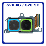 Γνήσια Original Samsung Galaxy S20 4G (SM-G980, SM-G980F), S20 5G (SM-G981, SM-G981F) Main Rear Back Camera Module Flex Κεντρική Κάμερα 12MP+64MP GH96-13052A (Service Pack By Samsung)