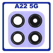 Original Γνήσιο Samsung Galaxy A22 5G A226 (SM-A226B, SM-A226B/DS, SM-A226B/DSN) Rear Back Camera Glass Lens Πίσω Τζαμάκι Κάμερας Violet Μωβ GH81-20710A (Service Pack By Samsung)