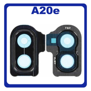 Γνήσιο Original Samsung Galaxy A20e 2019 A202 (SM-A202F, SM-A202K, SM-A202F/DS) Deco Frame For Rear Back Camera Lens Διακοσμητικό Πλαίσιο Για Πίσω Τζαμάκι Κάμερας Black Μαύρο GH98-44338A (Service Pack By Samsung)