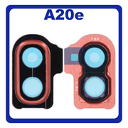 Γνήσιο Original Samsung Galaxy A20e 2019 A202 (SM-A202F, SM-A202K, SM-A202F/DS) Deco Frame For Rear Back Camera Lens Διακοσμητικό Πλαίσιο Για Πίσω Τζαμάκι Κάμερας Coral Κοραλί GH98-44338D (Service Pack By Samsung)