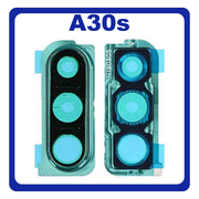 Original Γνήσιο Samsung Galaxy A30s A307 (SM-A307F, SM-A307FN, SM-A307G, SM-A307GN, SM-A307GT, SM-A307F/DS, SM-A307FN/DS, SM-A307G/DS, SM-A307GN/DS, SM-A307GT/DS) Deco Frame For Rear Back Camera Lens Διακοσμητικό Πλαίσιο Για Πίσω Τζαμάκι Κάμερας Green Πράσινο GH98-44768B (Service Pack By Samsung)