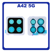 Γνήσια Original Samsung Galaxy A42 5G, Galaxy A 42 5G (SM-A426B, SM-A426B/DS, SM-A4260) Rear Back Camera Frame Πίσω Πλαίσιο Κάμερας  Prism Dot White Άσπρο GH98-45934B​ (Service Pack By Samsung)