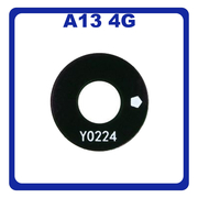 Γνήσια Original Samsung Galaxy A13 (SM-A135F, SM-A135F/DS, SM-A135M) Rear Back Camera Glass Lens Βokeh Πίσω Τζαμάκι Κάμερας Black Μαύρο GH64-08697A (Service Pack By Samsung)