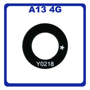 Γνήσια Original Samsung Galaxy A13 (SM-A135F, SM-A135F/DS, SM-A135M), (Wide) Rear Back Camera Glass Lens Πίσω Τζαμάκι Κάμερας Black Μαύρο GH64-08698A (Service Pack By Samsung)