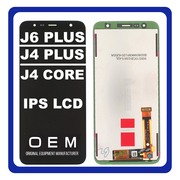 HQ OEM Συμβατό Για Samsung Galaxy J6+ (SM-J610F, SM-J610F), J4+ (SM-J415F, SM-J415FN), J4 Core (SM-J410D, SM-J410F) IPS LCD Display Screen Assembly Οθόνη + Touch Screen Digitizer Μηχανισμός Αφής Black Μαύρο No Frame (Grade AAA+++)
