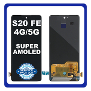 Γνήσια Original Samsung Galaxy S20 FE 4G (SM-G780F), Galaxy S20 FE 5G (SM-G781B) Super AMOLED LCD Display Screen Assembly Οθόνη + Touch Screen Digitizer Μηχανισμός Αφής Black Μαύρο GH96-13911B​ (Service Pack By Samsung)​