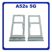 Γνήσια Original Samsung Galaxy A52s 5G, Galaxy A 52s 5G (SM-A528B, SM-A528B/DS) SIM Card Tray + Micro SD Tray Slot Υποδοχέας Βάση Θήκη Κάρτας SIM Awesome Mint Πράσινο GH98-46290F (Service Pack By Samsung)