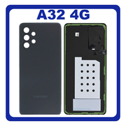 HQ OEM Συμβατό Με Samsung Galaxy A32 (SM-A325F, SM-A325F/DS) Rear Back Battery Cover Πίσω Κάλυμμα Καπάκι Πλάτη Μπαταρίας Awesome Black Μαύρο (Premium A+​)