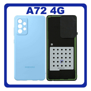 HQ OEM Συμβατό Για Samsung Galaxy A72 (SM-A725F, SM-A725F/DS) Rear Back Battery Cover Πίσω Κάλυμμα Καπάκι Πλάτη Μπαταρίας  Awesome Blue Μπλε (Grade AAA+++)