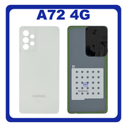HQ OEM Συμβατό Για Samsung Galaxy A72 (SM-A725F, SM-A725F/DS) Rear Back Battery Cover Πίσω Κάλυμμα Καπάκι Πλάτη Μπαταρίας Awesome White Άσπρο (Grade AAA+++)