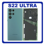 &Gamma;&nu;ή&sigma;&iota;&alpha; Original Samsung Galaxy S22 Ultra 5G (SM-S908B, SM-S908B/DS, SM-S908) Rear Back Battery Cover &Pi;ί&sigma;&omega; &Kappa;ά&lambda;&upsilon;&mu;&mu;&alpha; &Kappa;&alpha;&pi;ά&kappa;&iota; &Pi;&lambda;ά&tau;&eta; &Mu;&pi;&alpha;&tau;&alpha;&rho;ί&alpha;&sigmaf; + Camera Lens &Tau;&zeta;&alpha;&mu;ά&kappa;&iota; &Kappa;ά&mu;&epsilon;&rho;&alpha;&sigmaf; Green &Pi;&rho;ά&sigma;&iota;&nu;&omicron; GH82-27457D (Service Pack By Samsung)