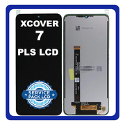 Γνήσια Original Samsung Galaxy Xcover 7 5G, Galaxy Xcover7 (SM-G556B, SM-G556BU1, SM-G556B/DS) PLS LCD Display Screen Assembly Οθόνη + Touch Screen Digitizer Μηχανισμός Αφής Black Μαύρο GH82-33685A GH82-33686A (Service Pack By Samsung)