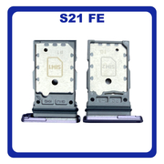 &Gamma;&nu;ή&sigma;&iota;&omicron; Original Samsung Galaxy S21 FE 5G, Galaxy S21FE 5G (SM-G990F, SM-G990B/DS) Sim Card Tray Dual Sim &Upsilon;&pi;&omicron;&delta;&omicron;&chi;έ&alpha;&sigmaf; &Theta;ή&kappa;&eta;&sigmaf; &Kappa;ά&rho;&tau;&alpha;&sigmaf; Sim Lavender &Mu;&omega;&beta; GH98-46790D (Service Pack By Samsung)