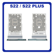 Γνήσια Original Samsung Galaxy S22 5G (SM-S901B), S22+ 5G, S22 Plus 5G (SM-S906B) Sim Card Tray Dual Sim Υποδοχέας Θήκης Κάρτας Sim Green Πράσινο GH98-47086C (Service Pack By Samsung)