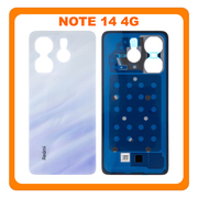 HQ OEM Συμβατό Με Xiaomi Redmi Note 14 4G (24117RN76G, 24117RN76O) Rear Back Battery Cover Πίσω Καπάκι Πλάτη Μπαταρίας Mist Purple Μωβ (Premium A+)