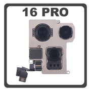 Γνήσια Original For Apple iPhone 16 Pro (A3293, A3083)​ Main Rear Back Camera Κεντρική Κάμερα 48MP + 12MP + 48MP Pulled