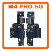 Γνήσια Original Poco M4 Pro 5G (21091116AG, MZB0BGVIN) USB Type-C Charging Dock Connector Flex Sub Board, Καλωδιοταινία Υπό Πλακέτα Φόρτισης + Microphone Μικρόφωνο + Audio Jack 560002K16A00 (Service Pack By Xiaomi)