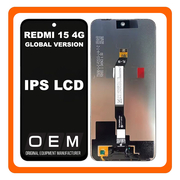 HQ OEM Συμβατό Με Xiaomi Redmi 15 4G (25062RN2DE) Global Version IPS LCD Display Screen Assembly Οθόνη + Touch Screen Digitizer Μηχανισμός Αφής Black Μαύρο (Premium A+)
