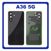 Γνήσια Original Samsung Galaxy A36 5G (SM-A366E, SM-A366E/DS) Rear Back Battery Cover Πίσω Καπάκι Πλάτη Μπαταρίας Awesome Black Μαύρο GH82-36804A (Service Pack By Samsung)