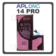 HQ OEM Συμβατό Με Apple iPhone 14 Pro (A2890, A2650) APLONG Battery Μπαταρία High Capacity Li-Ion 3400 mAh Bulk (Premium A+) (1 Year Warranty Για Συνεργατες B2B)