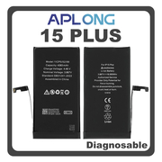 HQ OEM Συμβατό Με iPhone 15 Plus, iPhone 15+ (A3094, A2847) APLONG Battery Μπαταρία Li-Ion 4383 mAh Bulk (Premium A+) (1 Year Warranty Για Συνεργατες B2B)