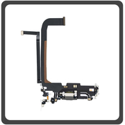 Γνήσια Original Apple iPhone 13 Pro Max (A2643, A2484, A2641) Swap Charging Dock Connector Lightning Flex Καλωδιοταινία Κονέκτορας Φόρτισης + Microphone Μικρόφωνο Green Πράσινο