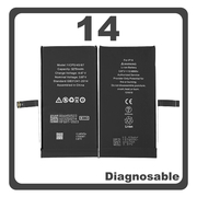 HQ OEM &Sigma;&upsilon;&mu;&beta;&alpha;&tau;ό &Mu;&epsilon; Apple iPhone 14, iPhone14 (A2882, A2649) Battery &Mu;&pi;&alpha;&tau;&alpha;&rho;ί&alpha; Li-Ion 3279 mAh Diagnosable Bulk (Premium A+)