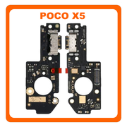 Γνήσια Original X5 5G (22111317PG, 22111317PI) USB Type-C Charging Dock Connector Flex Sub Board, Καλωδιοταινία Υπό Πλακέτα Φόρτισης + Microphone Μικρόφωνο 560002M17P00 (Service Pack By Xiaomi)