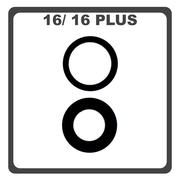 HQ OEM Συμβατό Με iPhone 16 (A3287, A3081) / 16 Plus (A3290, A3082)  Main Rear Back Camera Glass Lens Πίσω Τζαμάκι Κάμερας (Premium A+)