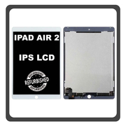 iPad Air 2 (A1566, A1567, iPad5,3, iPad5,4) IPS LCD Display Aseembly Screen Οθόνη + Touch Digitizer Unit Μηχανισμός Aφής Silver Ασημί (Ref By Apple)