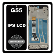 &Gamma;&nu;ή&sigma;&iota;&alpha; Original Motorola Moto G55 (XT2435-2) IPS LCD Display Screen Assembly &Omicron;&theta;ό&nu;&eta; + Touch Screen Digitizer &Mu;&eta;&chi;&alpha;&nu;&iota;&sigma;&mu;ό&sigmaf; &Alpha;&phi;ή&sigmaf; + Frame Bezel &Pi;&lambda;&alpha;ί&sigma;&iota;&omicron; &Sigma;&alpha;&sigma;ί Black &Mu;&alpha;ύ&rho;&omicron; 5D68C28432 (Service Pack By Motorola)