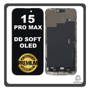 HQ OEM &Sigma;&upsilon;&mu;&beta;&alpha;&tau;ό &Mu;&epsilon; Apple iPhone 15 Pro Max, iPhone15 Pro Max (A2849, A3105, A3106, A3108) DD Soft LTPO Super Retina XDR OLED LCD Display Screen Assembly &Omicron;&theta;ό&nu;&eta; + Touch Screen Digitizer &Mu;&eta;&chi;&alpha;&nu;&iota;&sigma;&mu;ό&sigmaf; &Alpha;&phi;ή&sigmaf; Black &Mu;&alpha;ύ&rho;&omicron; (Premium A+)