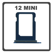 Original for Apple iPhone 12 Mini , iPhone12 Mini (A2399, A2176, A2398, A2400, A2399) SIM Card Tray Blue &Mu;&pi;&lambda;&epsilon; Pulled