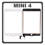 iPad Mini 4 7.9" (2015) (A1538, A1550) Touch Screen DIgitizer &Mu;&eta;&chi;&alpha;&nu;&iota;&sigma;&mu;ό&sigmaf; &Alpha;&phi;ή&sigmaf; &Tau;&zeta;ά&mu;&iota; Silver &Alpha;&sigma;&eta;&mu;ί With OCA Tape (Ref By Apple)