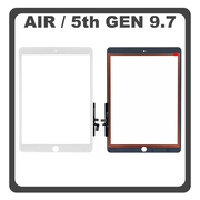 iPad Air (A1474 A1475 A1476), iPad 9.7 (2017), Ipad 5th Gen (A1822, A1823) Touch Panel Screen Digitizer &Mu;&eta;&chi;&alpha;&nu;&iota;&sigma;&mu;ό&sigmaf; &Alpha;&phi;ή&sigmaf; White Ά&sigma;&pi;&rho;&omicron; (Ref By Apple)