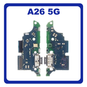 HQ OEM Συμβατό Με Samsung Galaxy A26 5G (SM-A266E, SM-A266E/DS) USB Type-C Charging Dock Connector Flex Sub Board, Καλωδιοταινία Υπό Πλακέτα Φόρτισης + Microphone Μικρόφωνο (Premium A+)